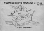 FRONT COVER: Commissioning Program - PF-69, Feb.15, 1945